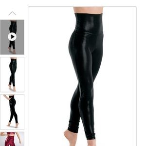 Balera high-waisted metallic leggings